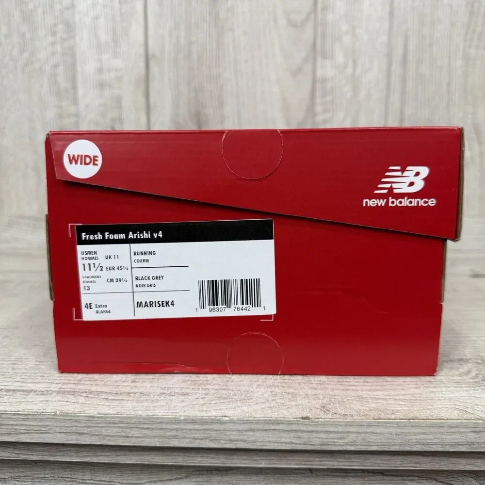 New Balance Fresh Foam Arishi v4 4E Extra Wide Men’s Size 11.5 Black MARISEK4